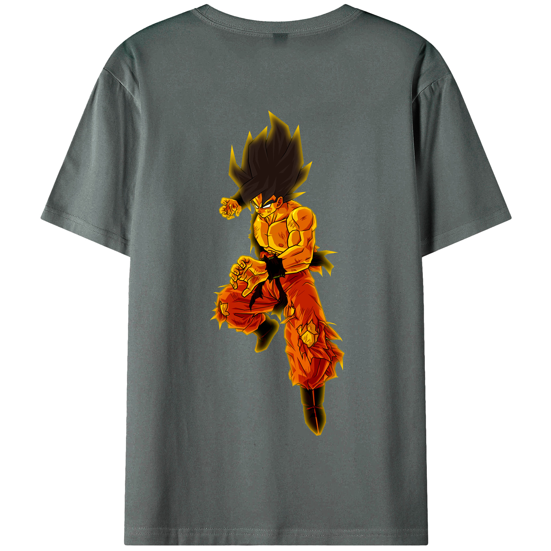 （画像用） ドラゴンボール 孫 悟飯（そんごはん）DRAGON BALL Son Gohan 綿100％半袖Tシャツ（背面プリント）
